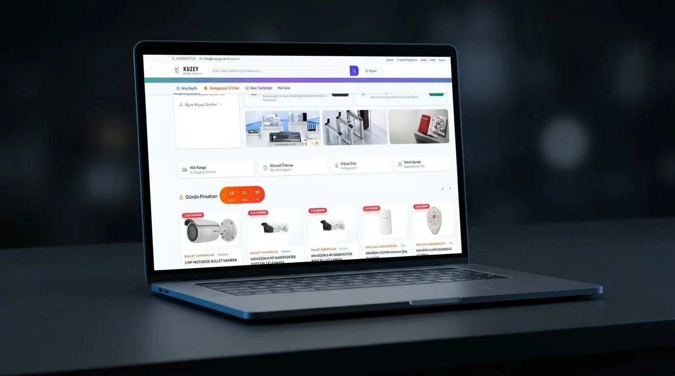 Kuzey Güvenlik E-Ticaret Platformu - Hadas Yazılım Referansı